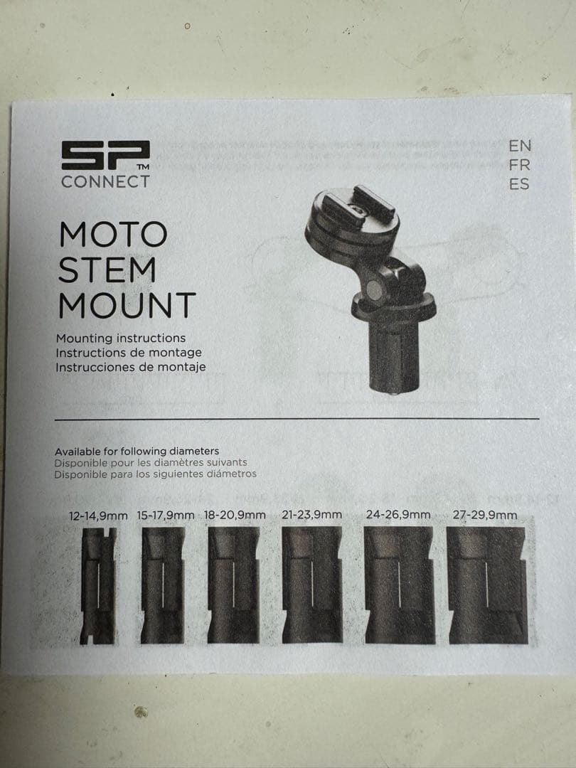 アクセサリー SP CONNECT MOTO STEM MOUNT