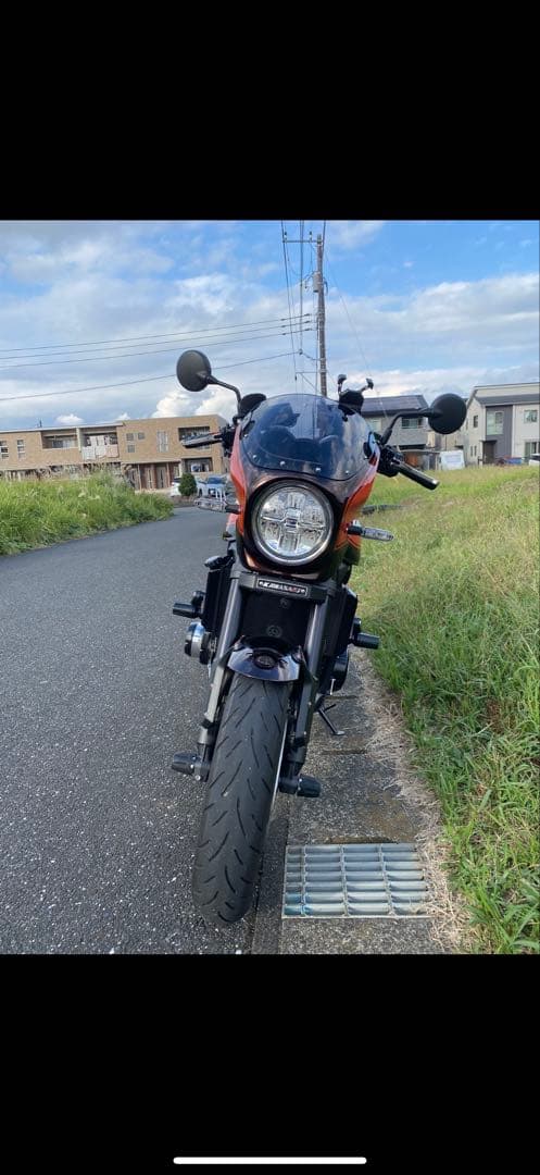 z900rsバイクミラー ブラック 円形 2個セット