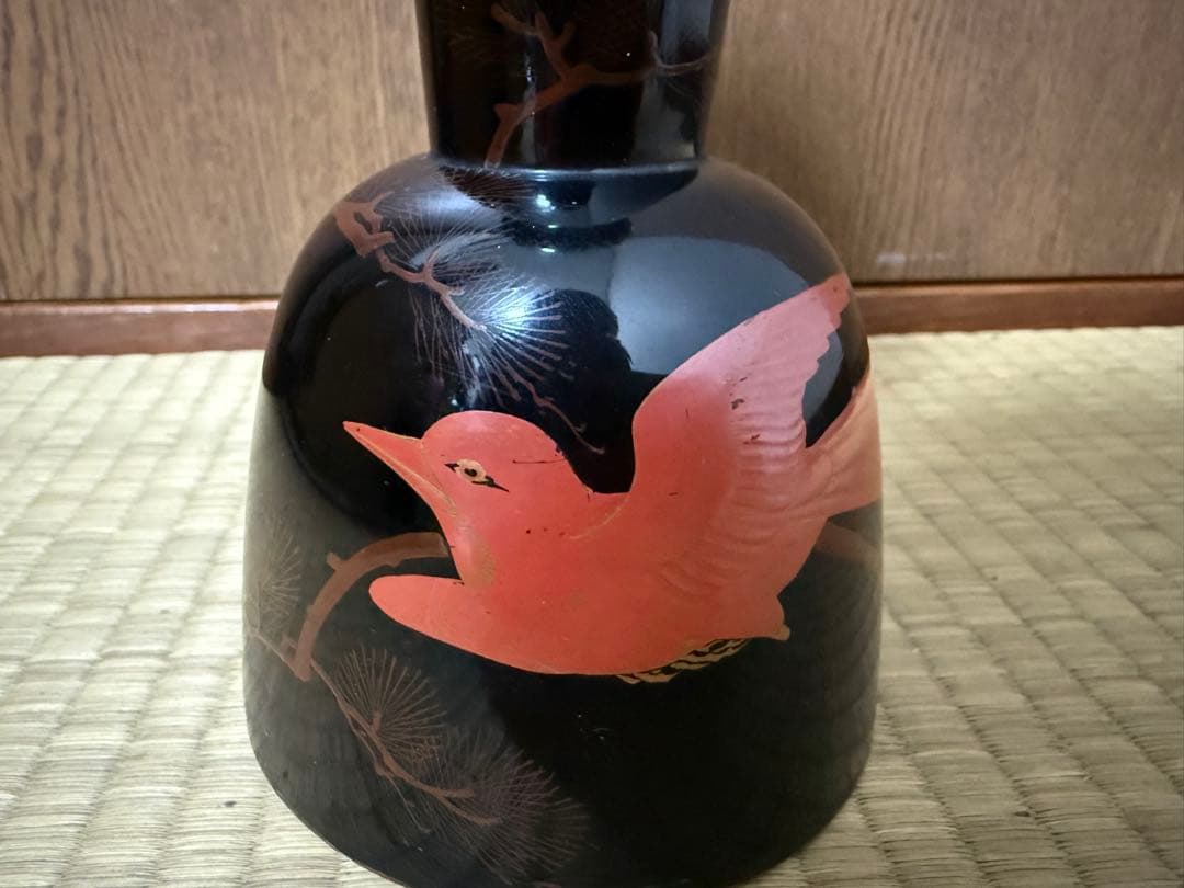 南*)様 和楽器　鼓　胴　小鼓　蒔絵　木製