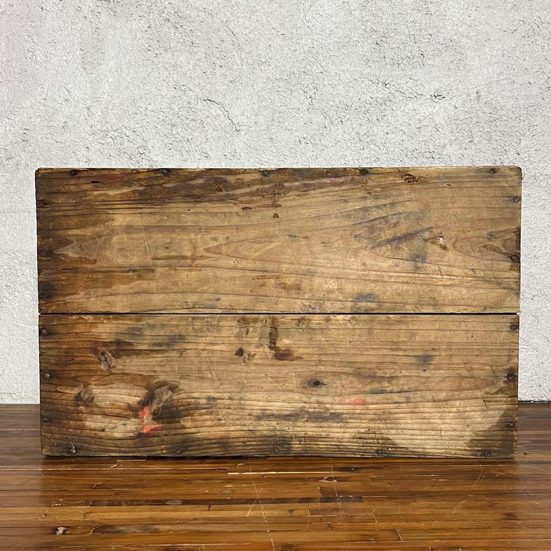 【希少品】大黒屋 納豆 木箱 古民具 レトロ木箱 古道具 昭和レトロ ビンテージ