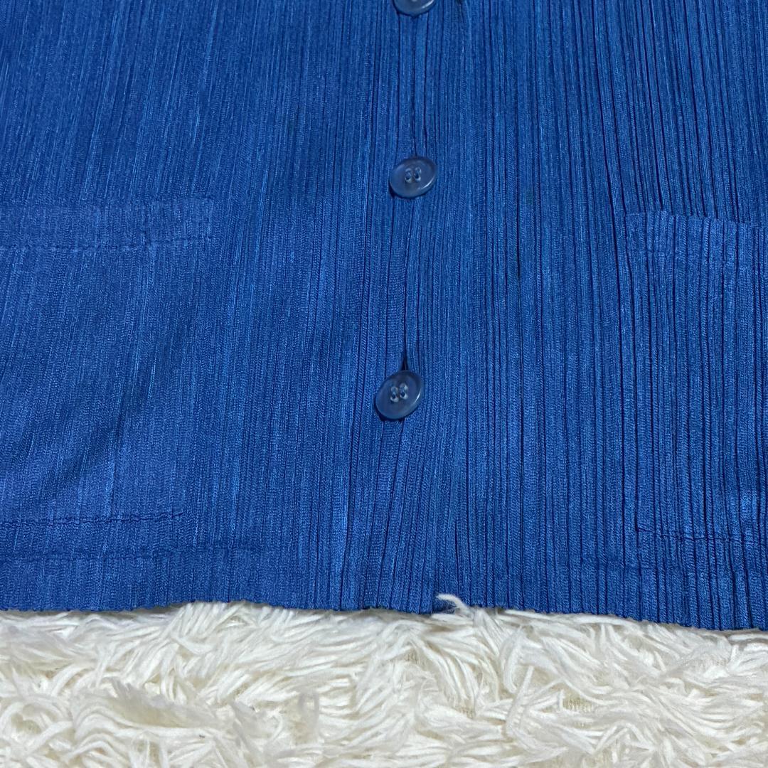 【美品】ISSEI　MIYAKE　プリーツプリーズ　長袖ジャケット　Lサイズ