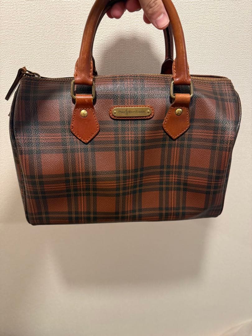 【レア柄】美品ラルフローレン　90s ボストンバッグ　Ralph Lauren