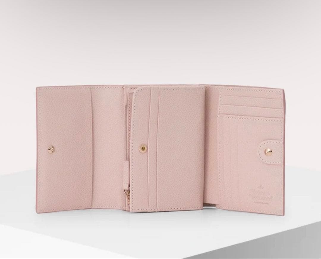 【新品】Vivienne Westwood ファスナー付き三つ折り財布