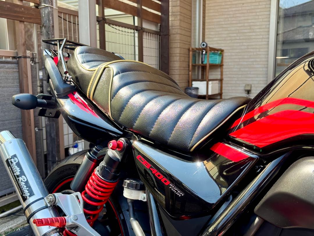ビンテージ調レザータックロールシート HONDA CB400SF NC39〜最終