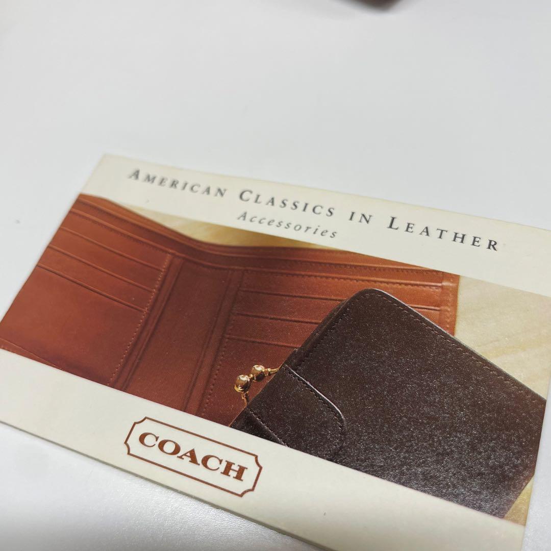 ☆*☆様 未使用品　old COACH ブラウン がま口　二つ折り財布