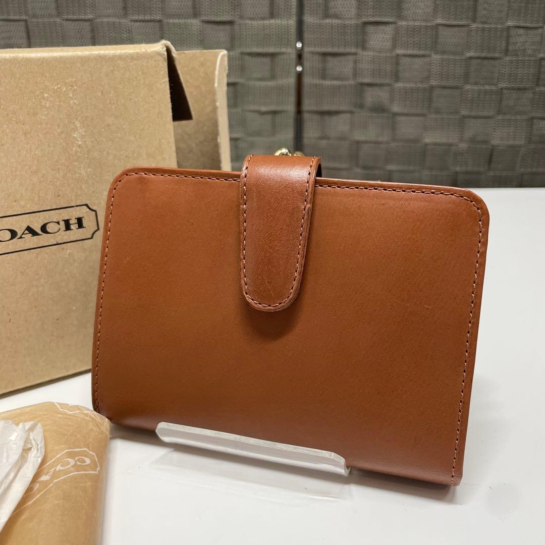 ☆*☆様 未使用品　old COACH ブラウン がま口　二つ折り財布