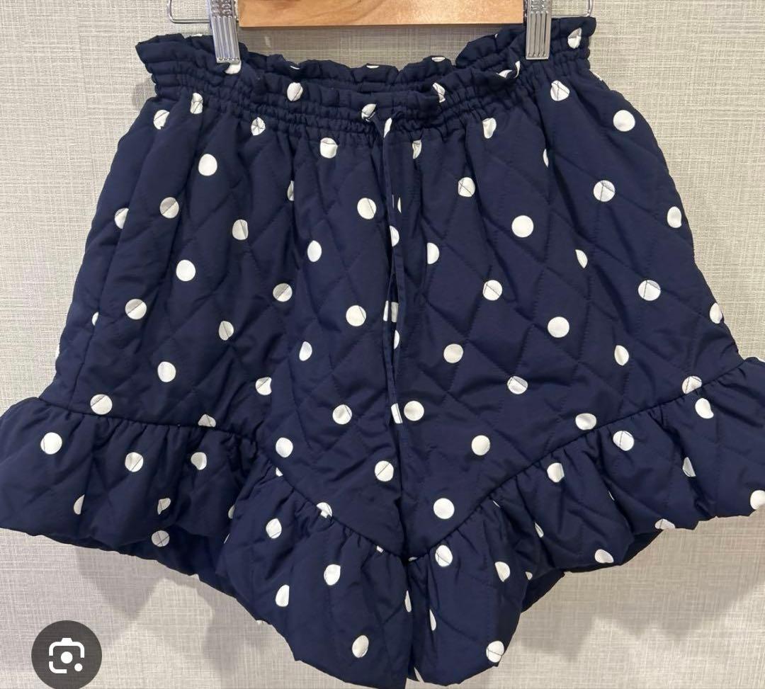 ロージーモンスターマシュマロフリルドットキルティングショートパンツ