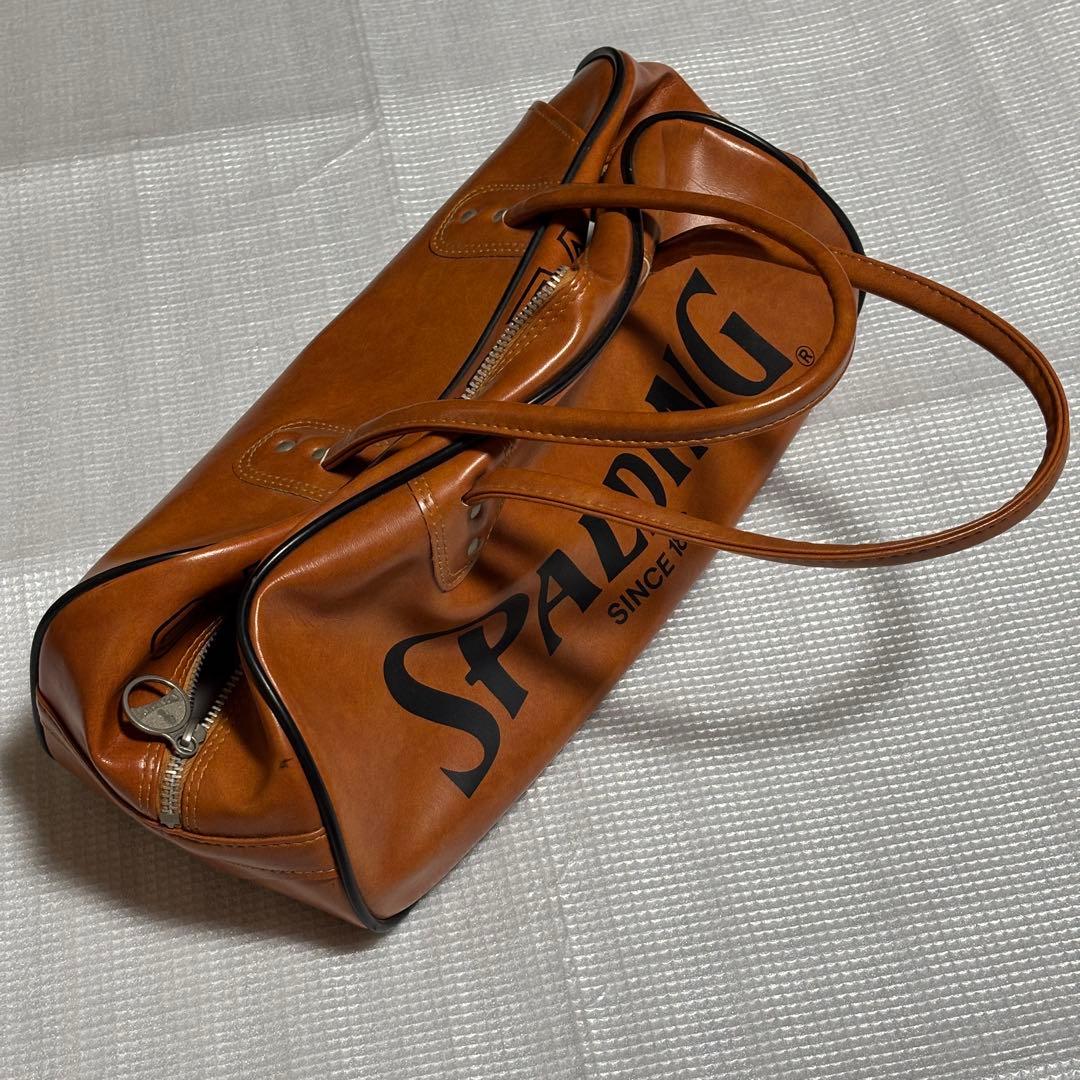 70s SPALDING レザー ボストンバッグ ヴィンテージ ブラウン 希少