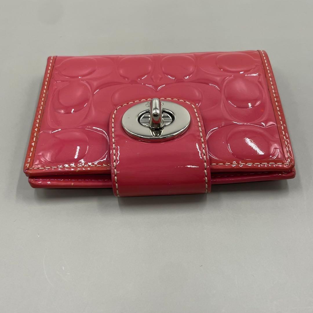 小物 Coach Signature Turnlock Bifold Wallet