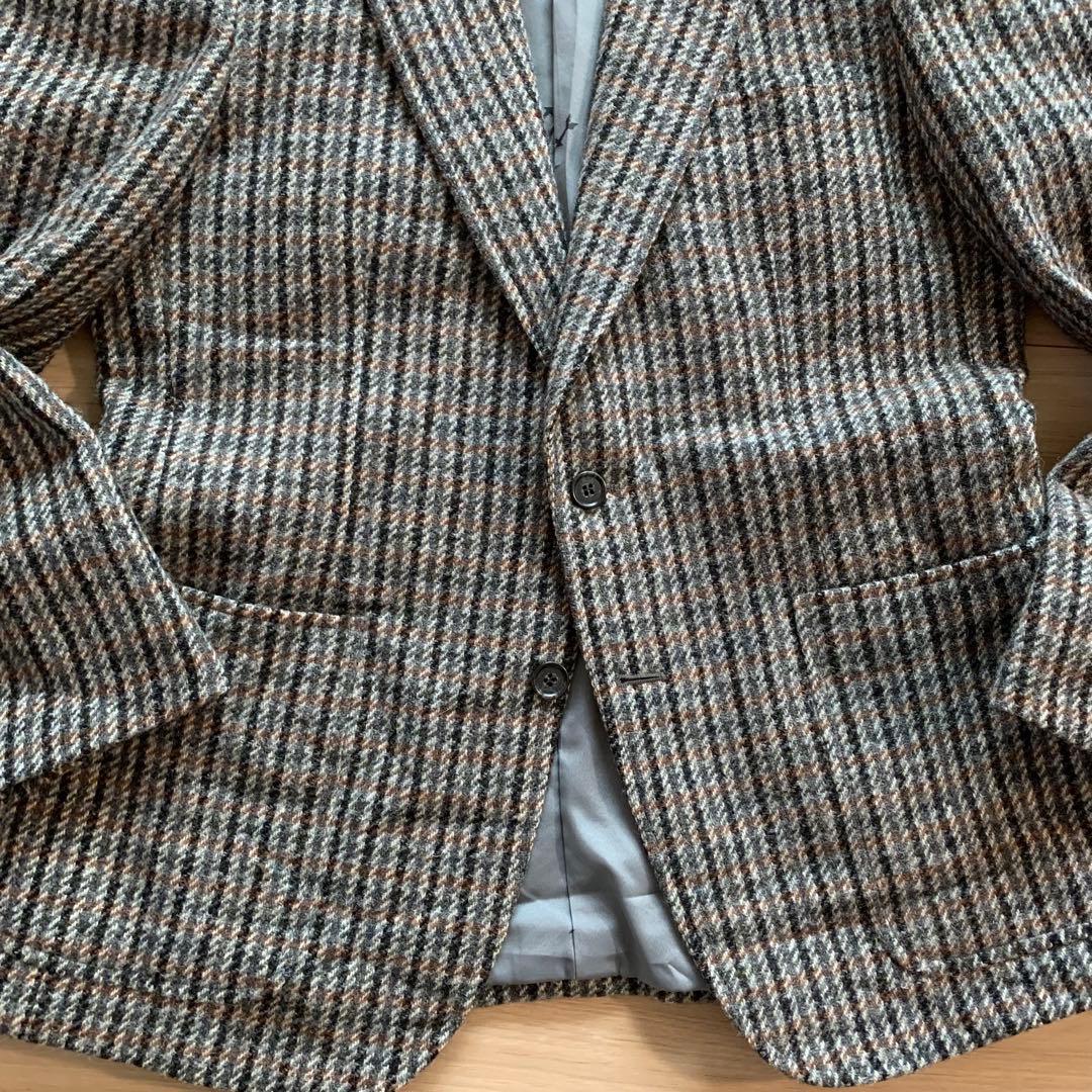 【Harris Tweed】YAJIMAテーラードジャケット チェック AB5