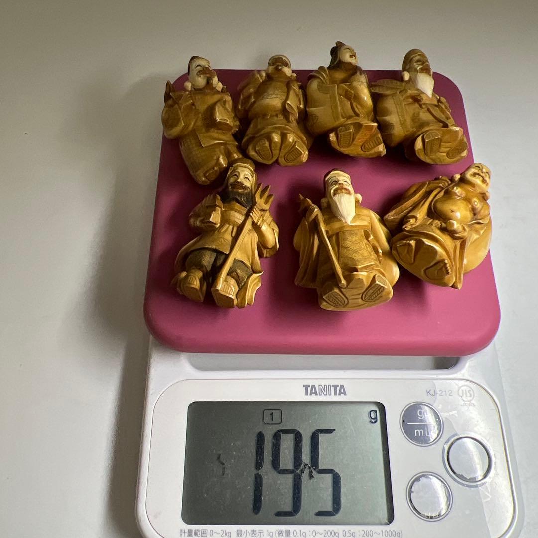 極上正之七福神7点　合箱　195g 東Y8-0325☆2Fタエサカ
