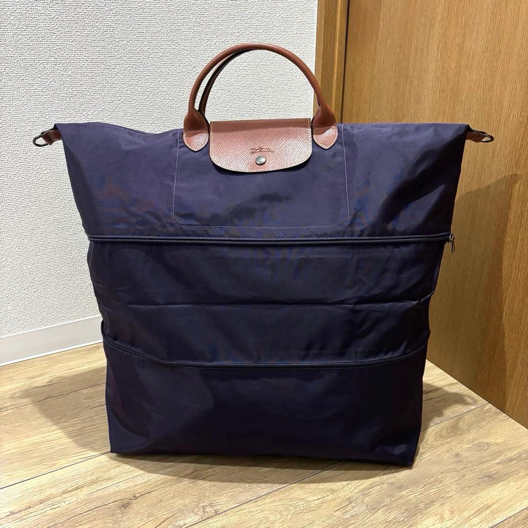 ロンシャン ルプリアージュ 拡張 旅行 トラベルバッグ 美品 大容量