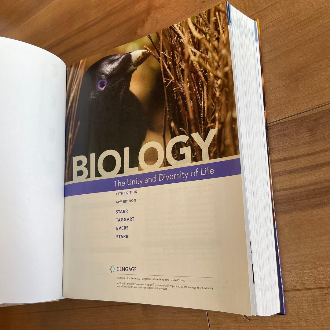 【未使用】Biology 15th AP edition生物　洋書ハードカバー