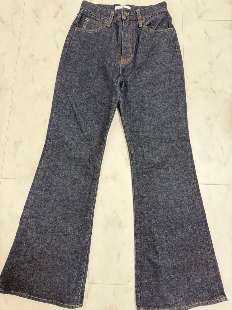 【美品】moussy MVS FLARE デニム ワンウォッシュ 26inch