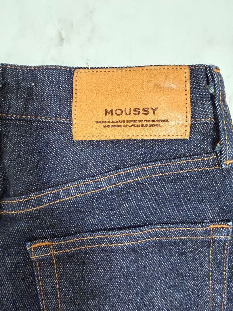 【美品】moussy MVS FLARE デニム ワンウォッシュ 26inch
