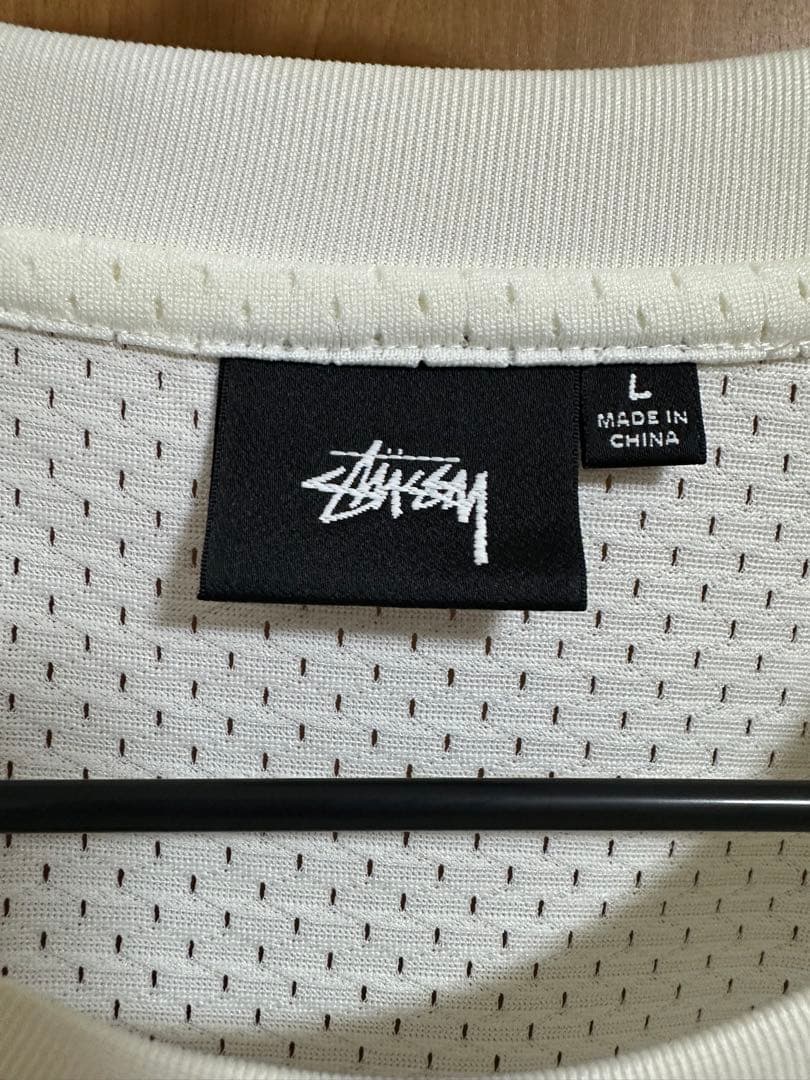 stussy MESH FOOTBALL JERSEY green tシャツ