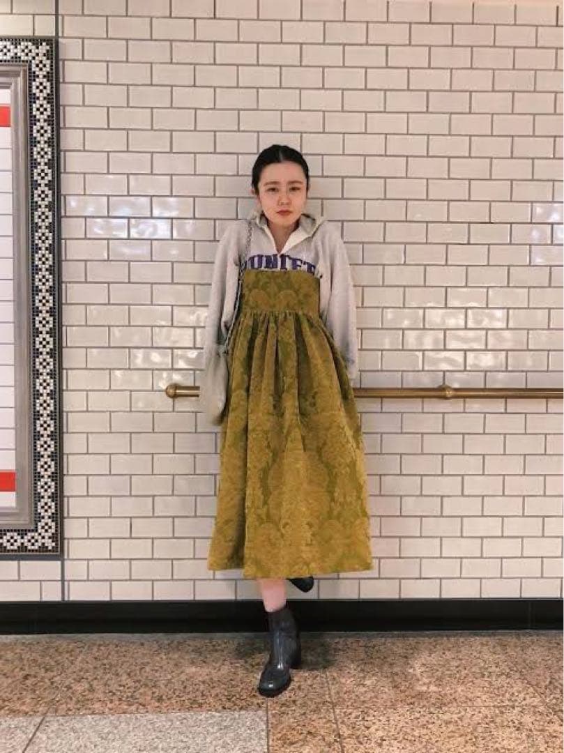 Lyta リタ ジャガード ボリューム キャミワンピース 二次会 結婚式