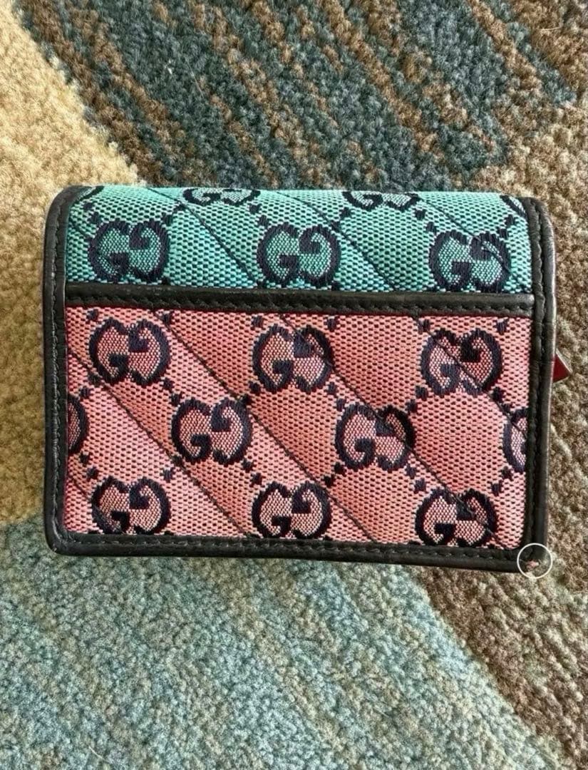 GUCCI グッチ GGマーモント キルティング 希少 マルチカラー 財布