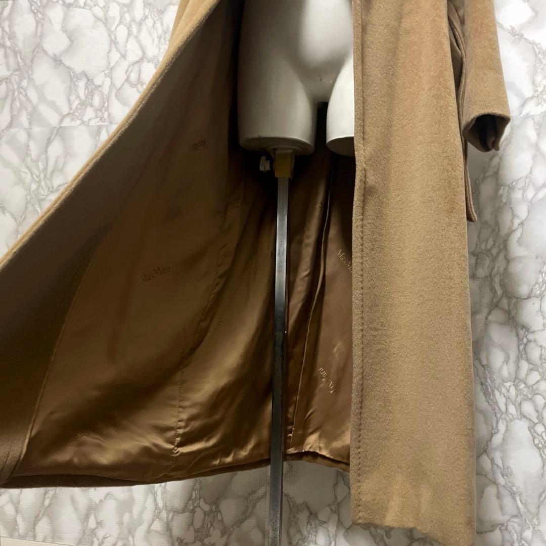 極上品　Max Mara デザインロングコート　カシミヤ混合　ガウン　イタリア製