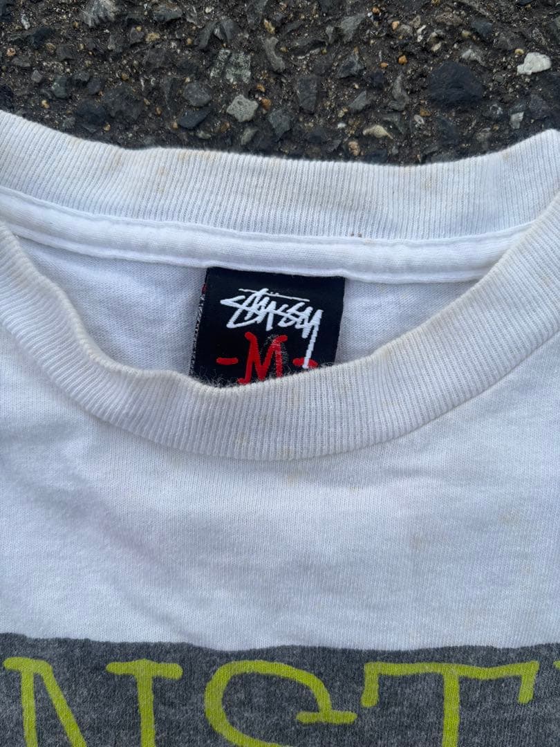 Stussy アインシュタイン Tシャツ M 白 フォトプリント ストリート