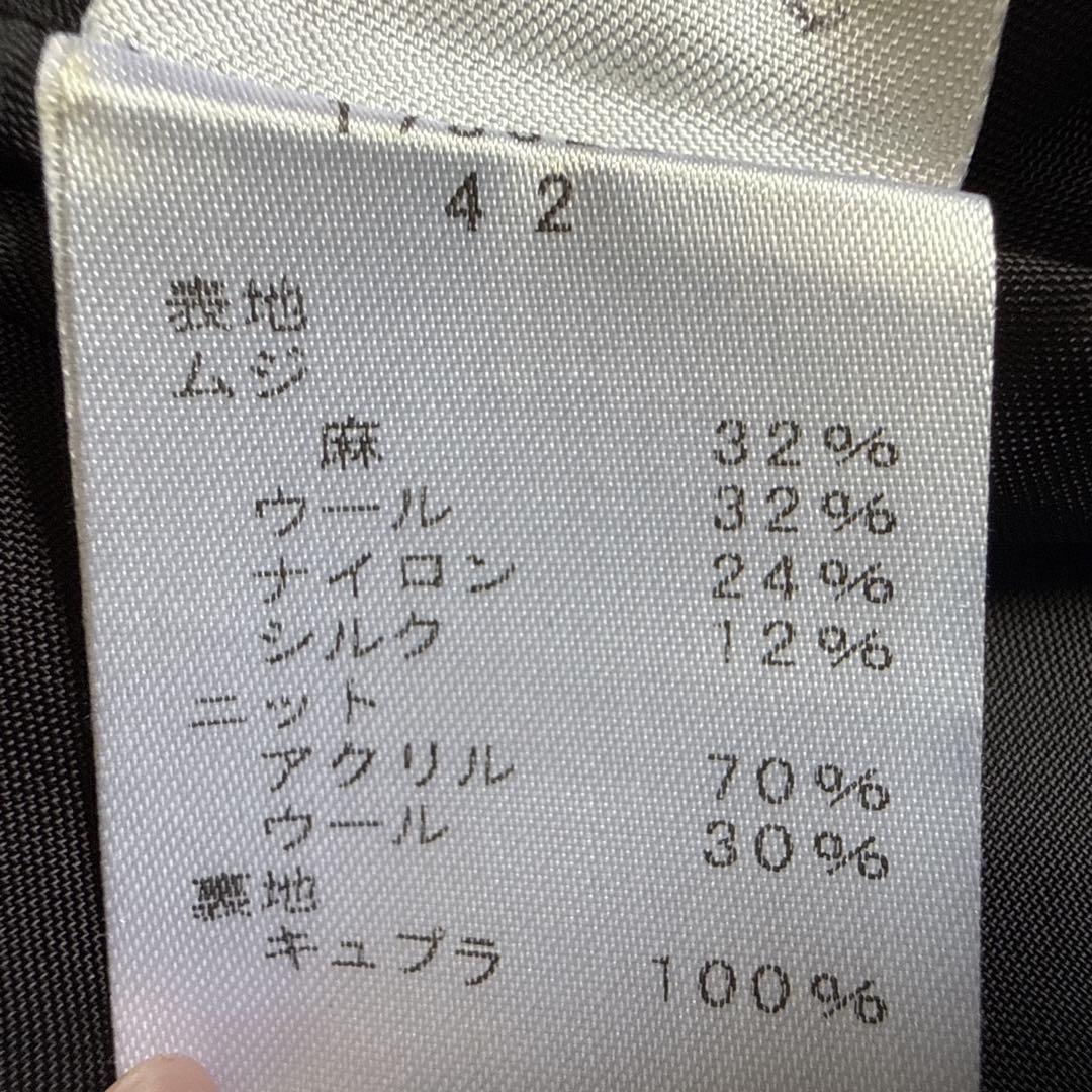 EIKO KONDO エイココンドウ 変形 ワンピース コート 42 ブラック系