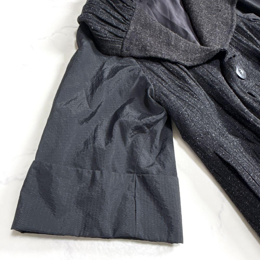 EIKO KONDO エイココンドウ 変形 ワンピース コート 42 ブラック系