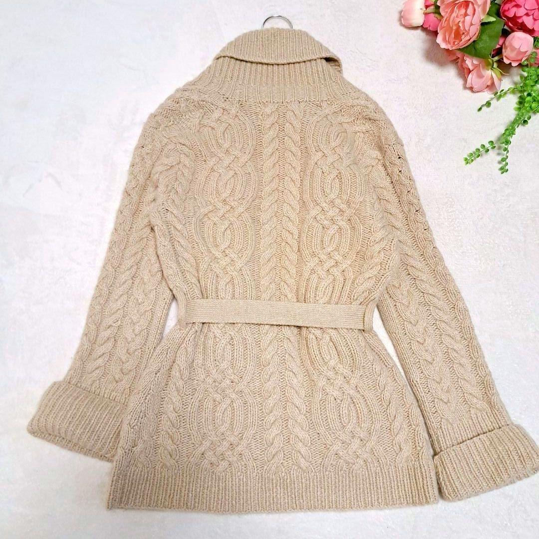 RALPH LAUREN ラルフ ケーブルニットカーディガン カシミヤ M
