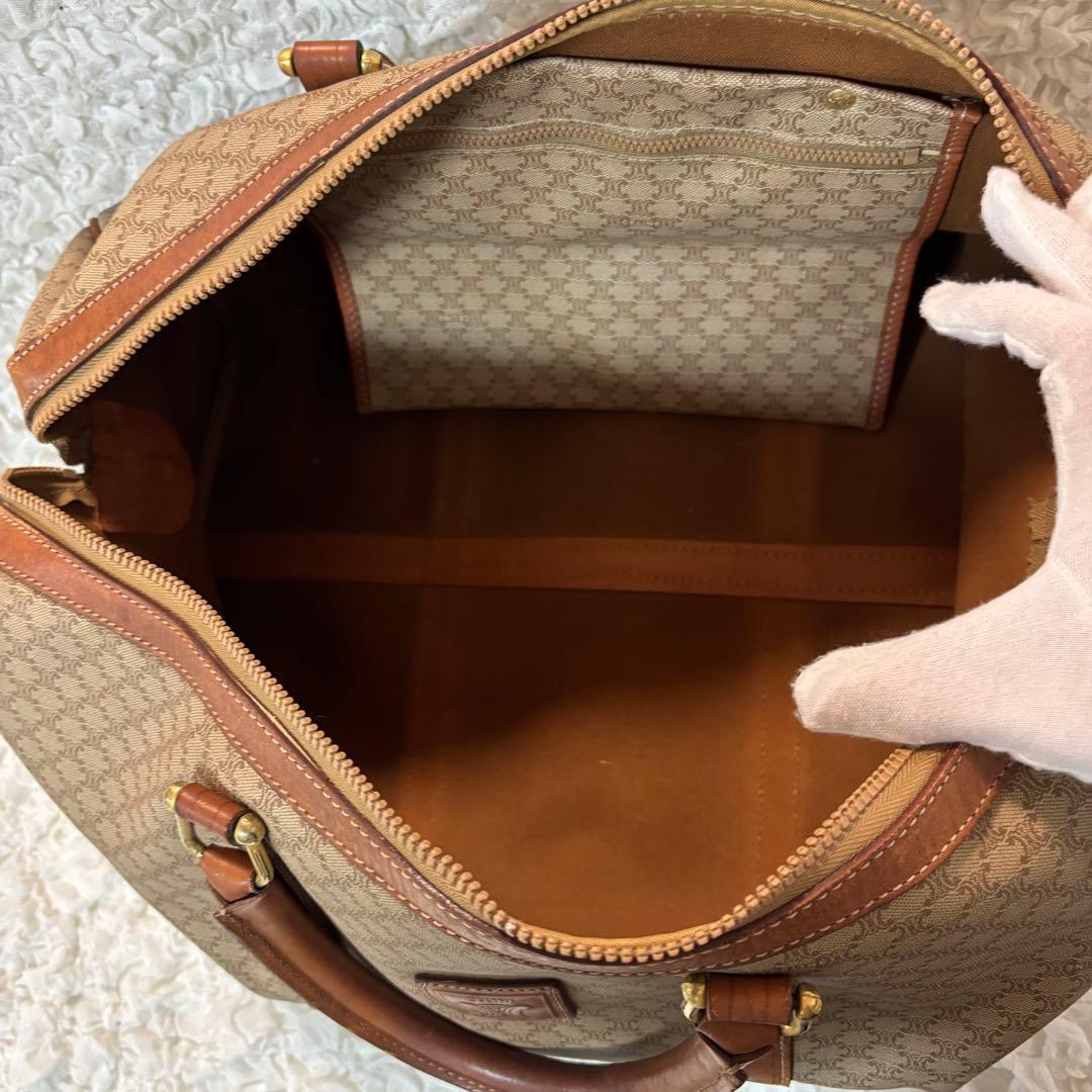【CELINE】セリーヌ マカダムボストンバッグ ヴィンテージホワイトトリオンフ