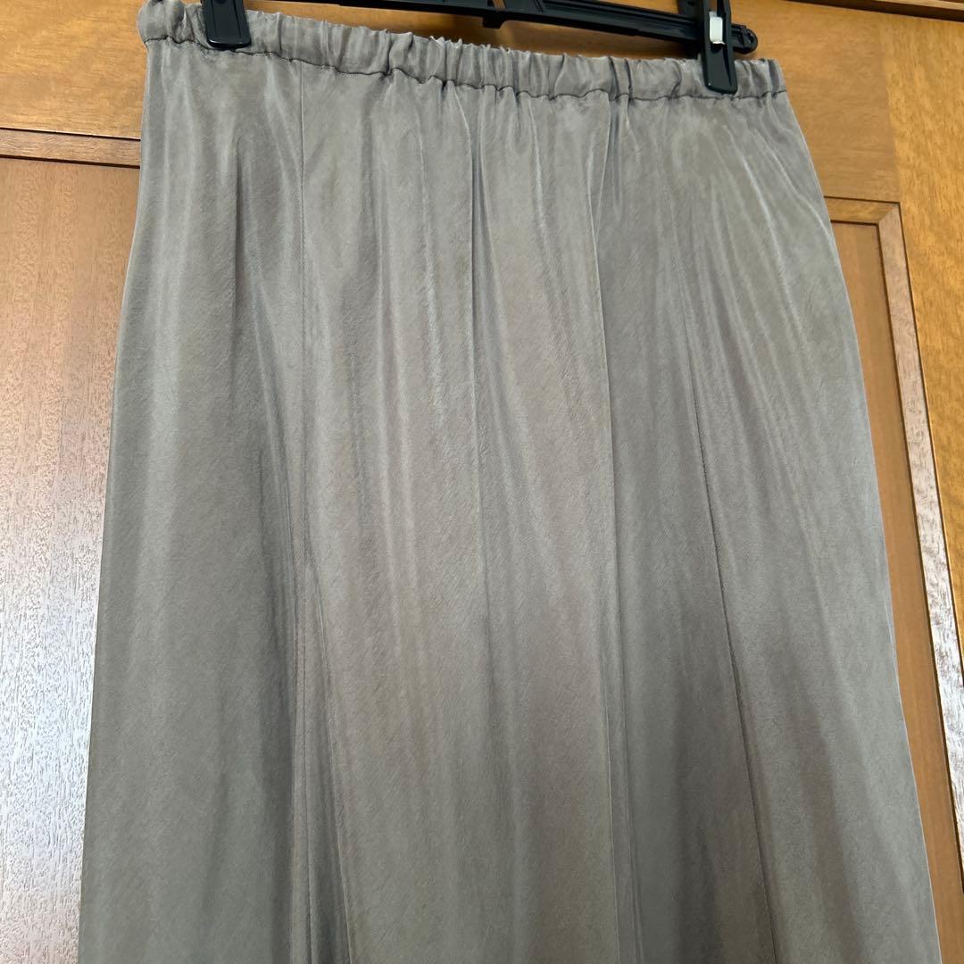 【新品】AP STUDIO フィブリルキュプラスカート　 カーキ