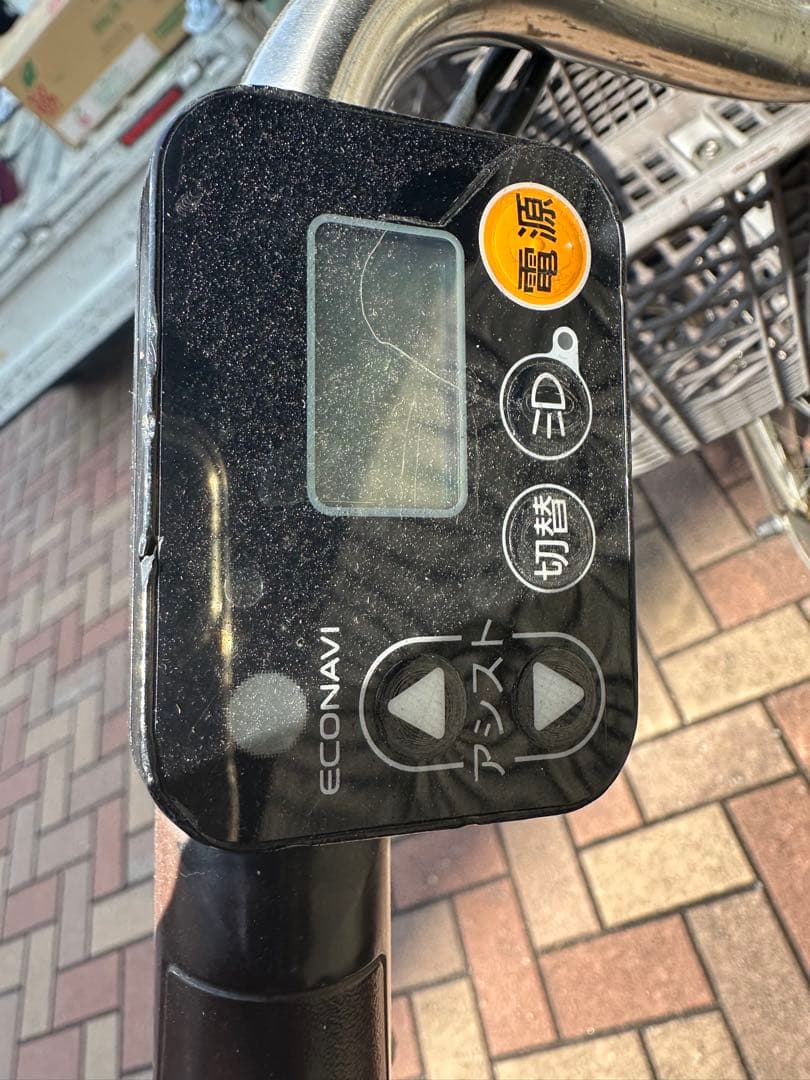 引き取り限定！パナソニック電動アシスト自転車 ブラウン 前カゴ付き