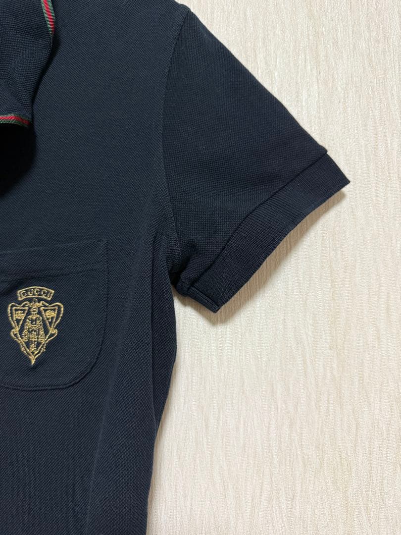 GUCCI フリル 襟つき ポロシャツ 半袖　美品