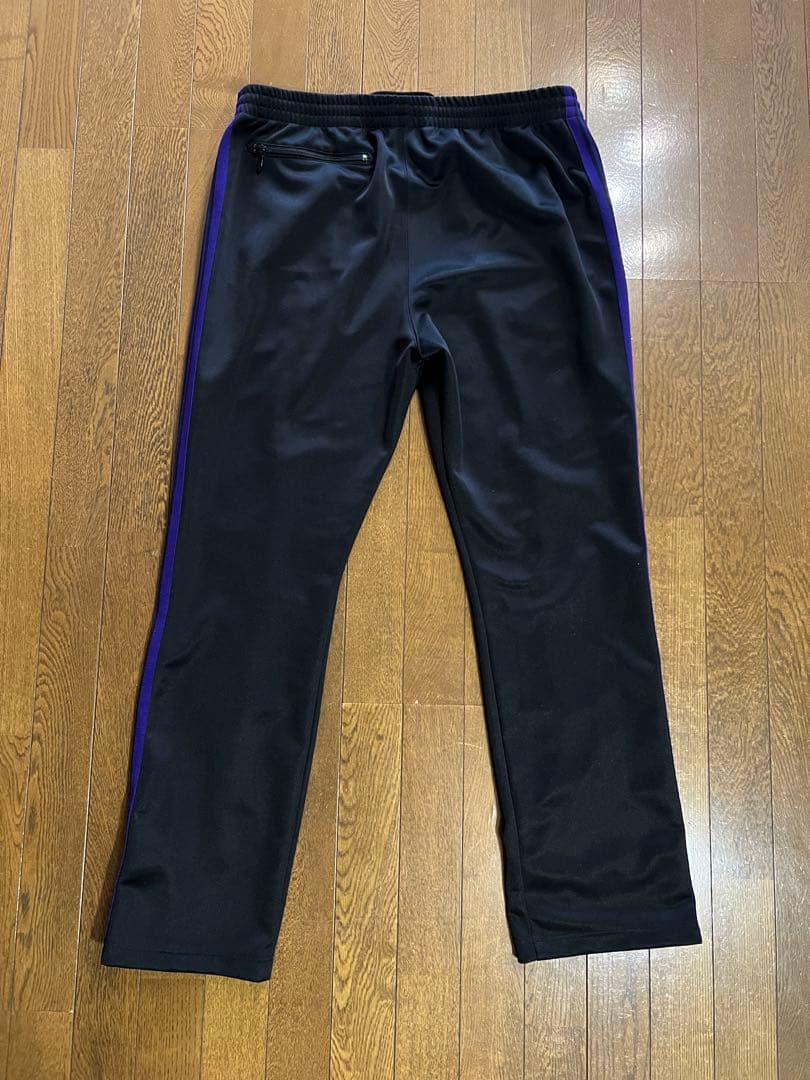 Needlesトラックパンツ　XLサイズ　ブラックパープル