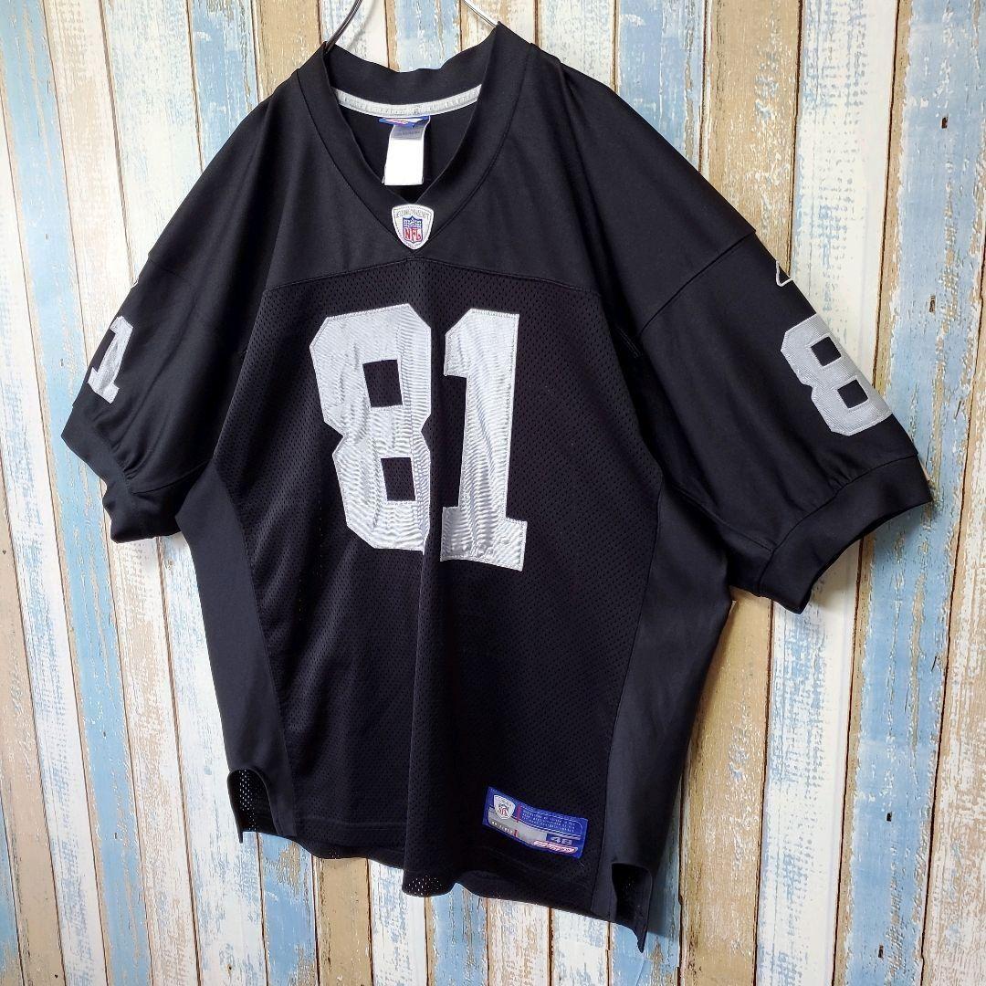 1109☆NFL☆リーボック☆ゲームシャツ☆レイダース☆ユニフォーム☆刺繍ロゴ