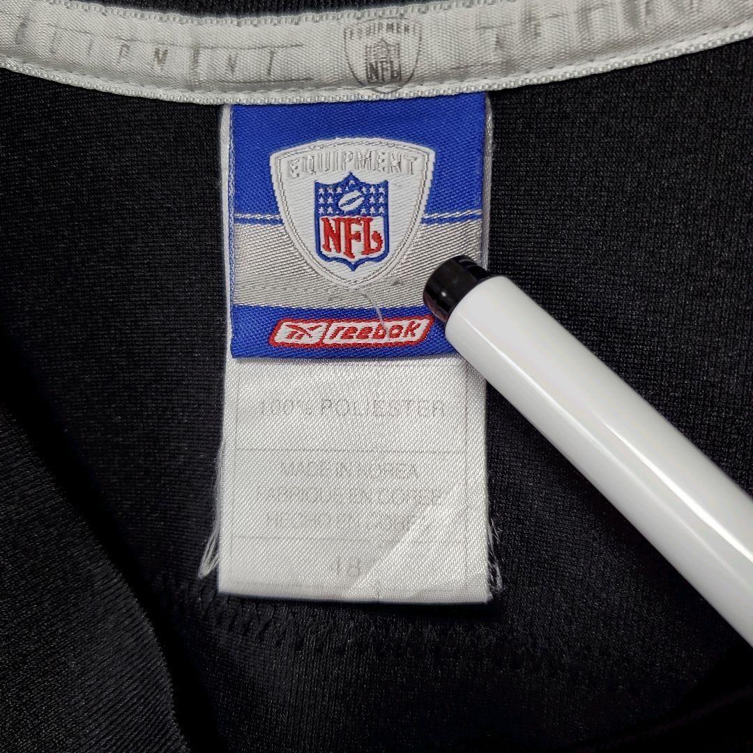 1109☆NFL☆リーボック☆ゲームシャツ☆レイダース☆ユニフォーム☆刺繍ロゴ