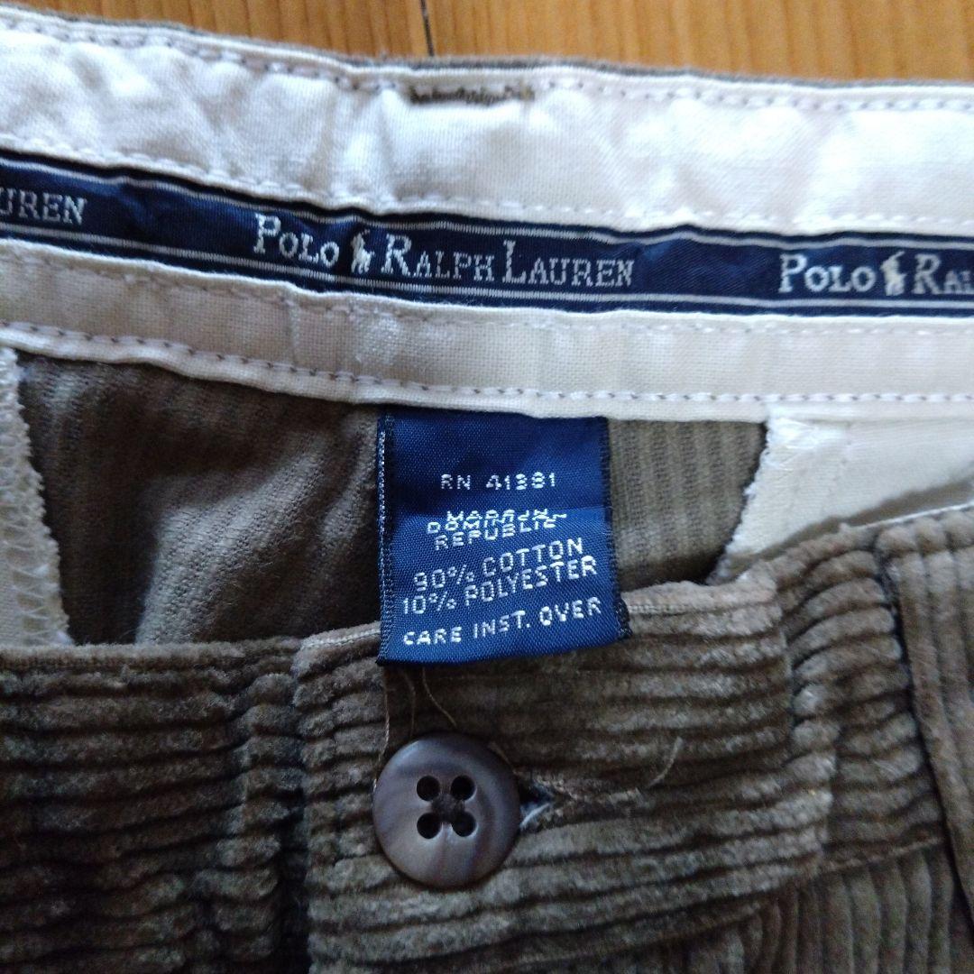 Ralph Lauren ブラウン コーデュロイ 2タック