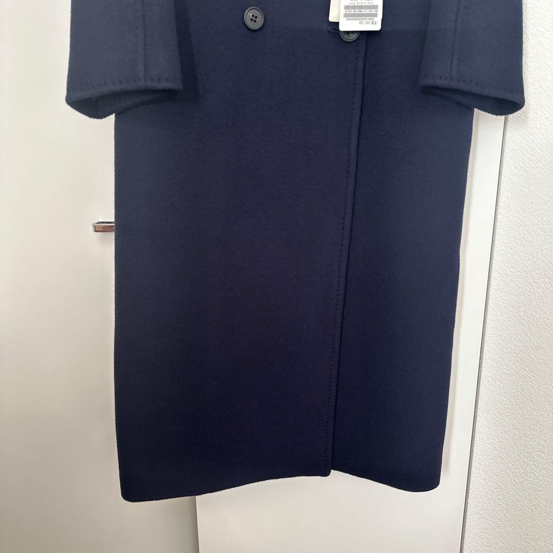 【新品】Deuxieme Classe ロングダブルコート　ネイビー