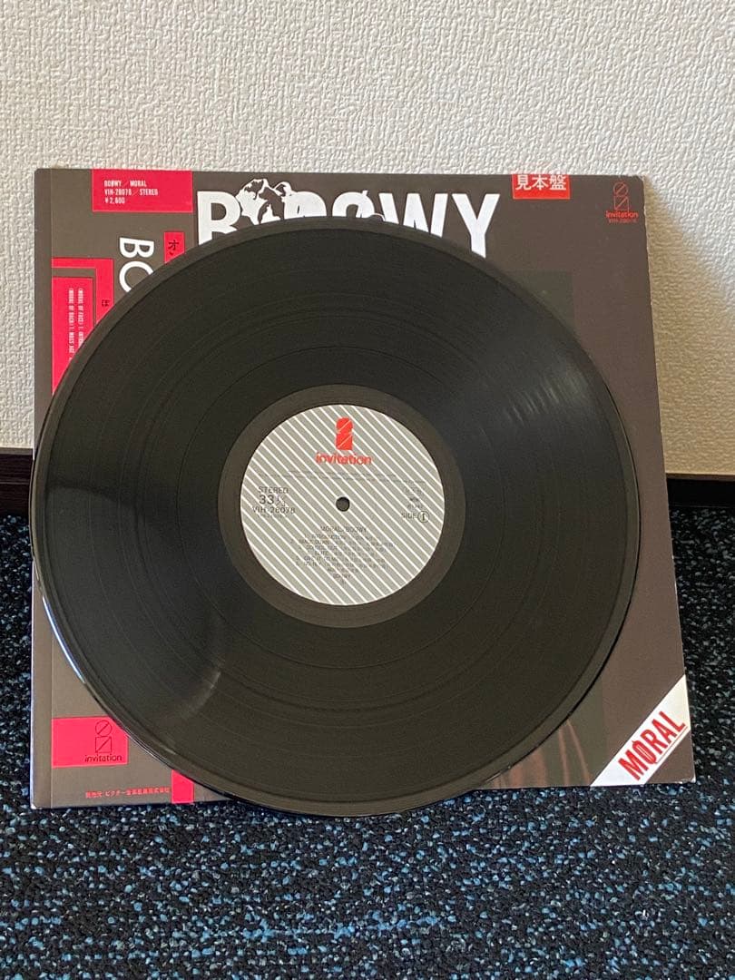 BOØWY モラル LPレコード　見本盤　非売品　MORAL 布袋寅泰 氷室京介