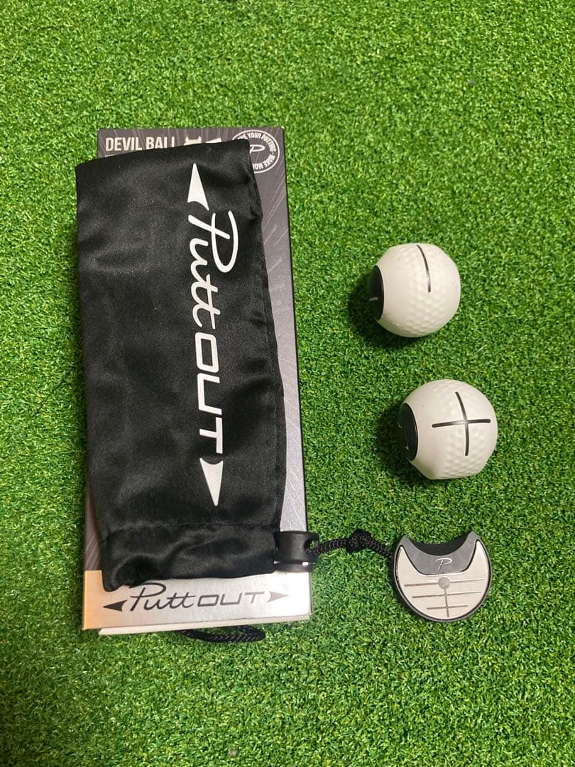 PuttOUT パッティング練習器具 セット　デビルボール