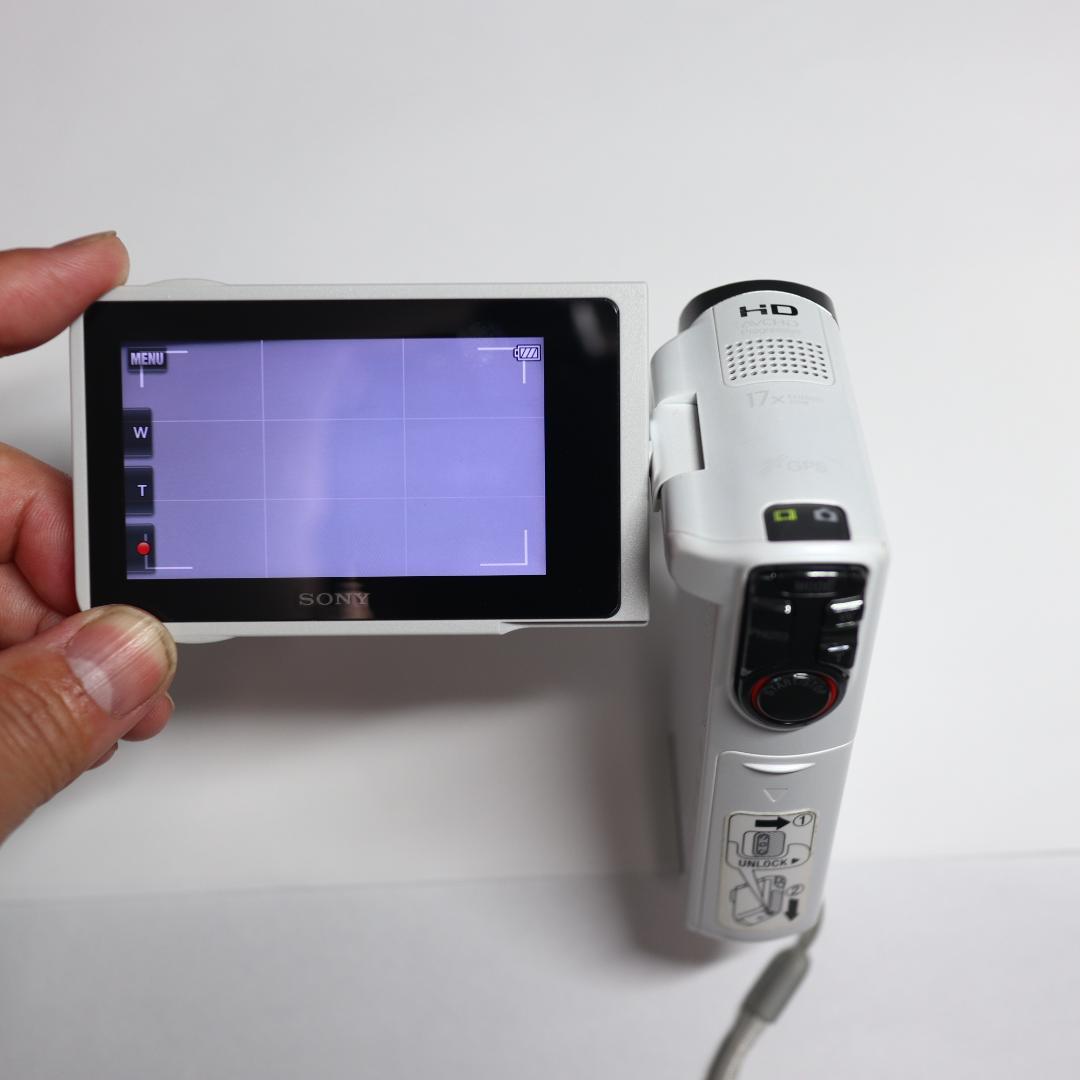 SONY HDR-GW77 Vホワイト防水ハンディカム GレンズFULLHD撮影