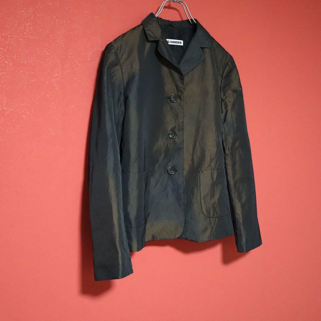 JIL SANDER シルク混 ブラウングラデーション テーラードジャケット