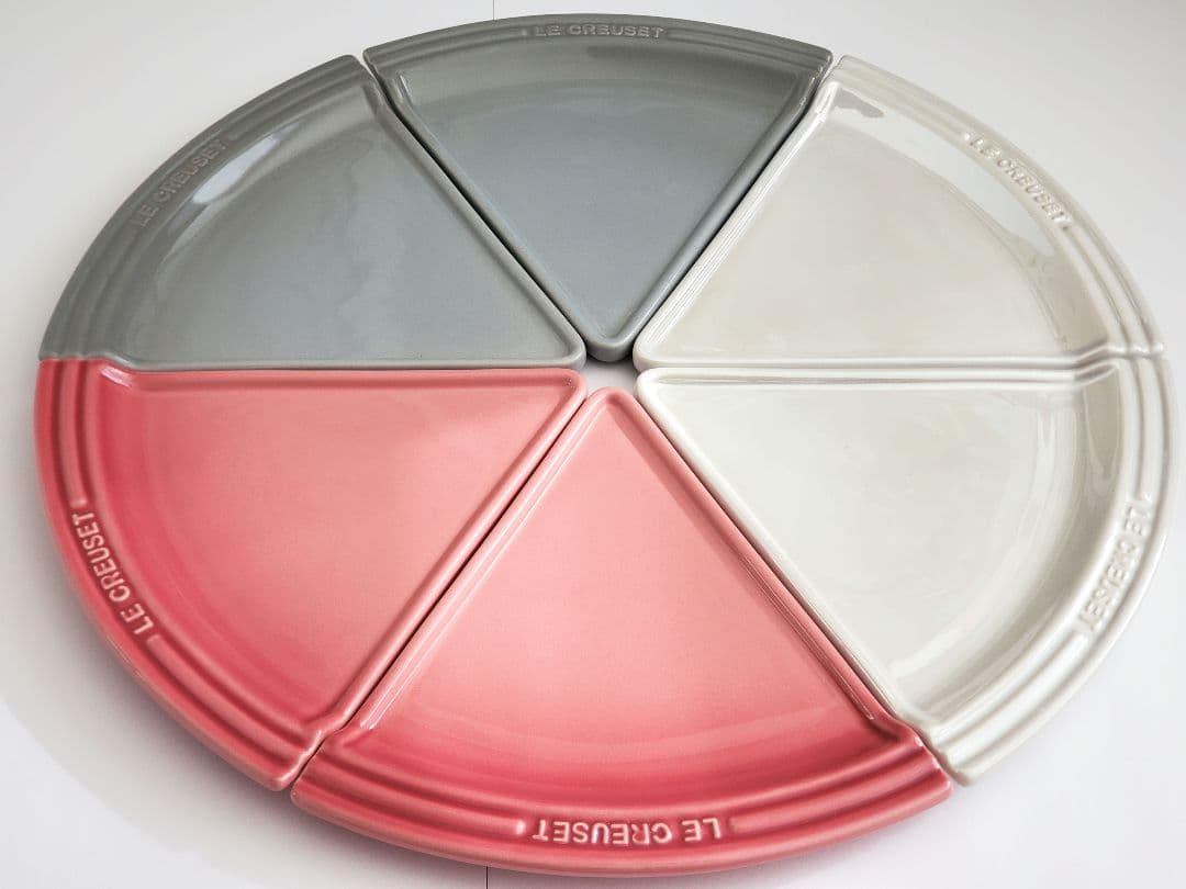 【廃盤 極美品】LE CREUSET パーティープレート 6枚　ル・クルーゼ