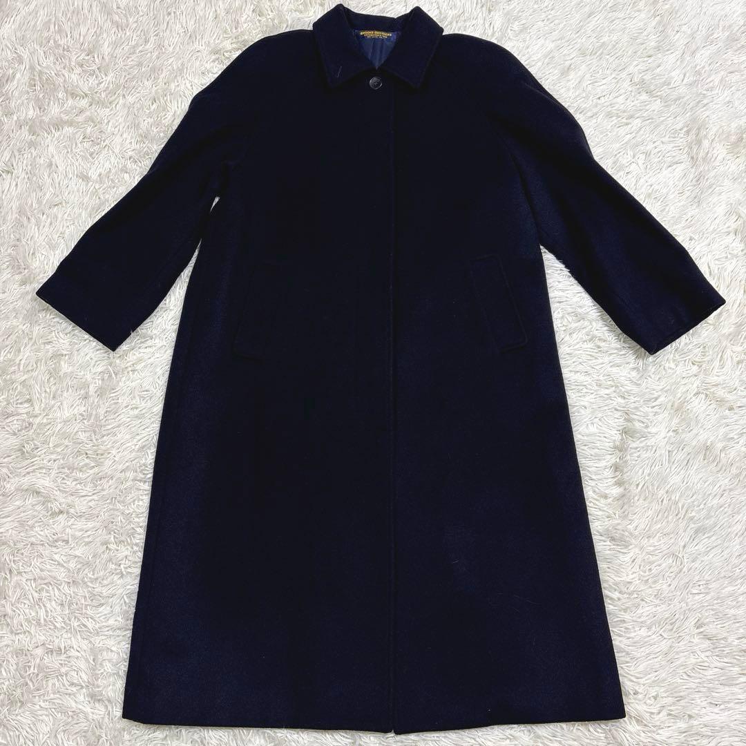 美品✨BROOKS BROTHERS カシミヤ入り 比翼ロングコート M〜L相当