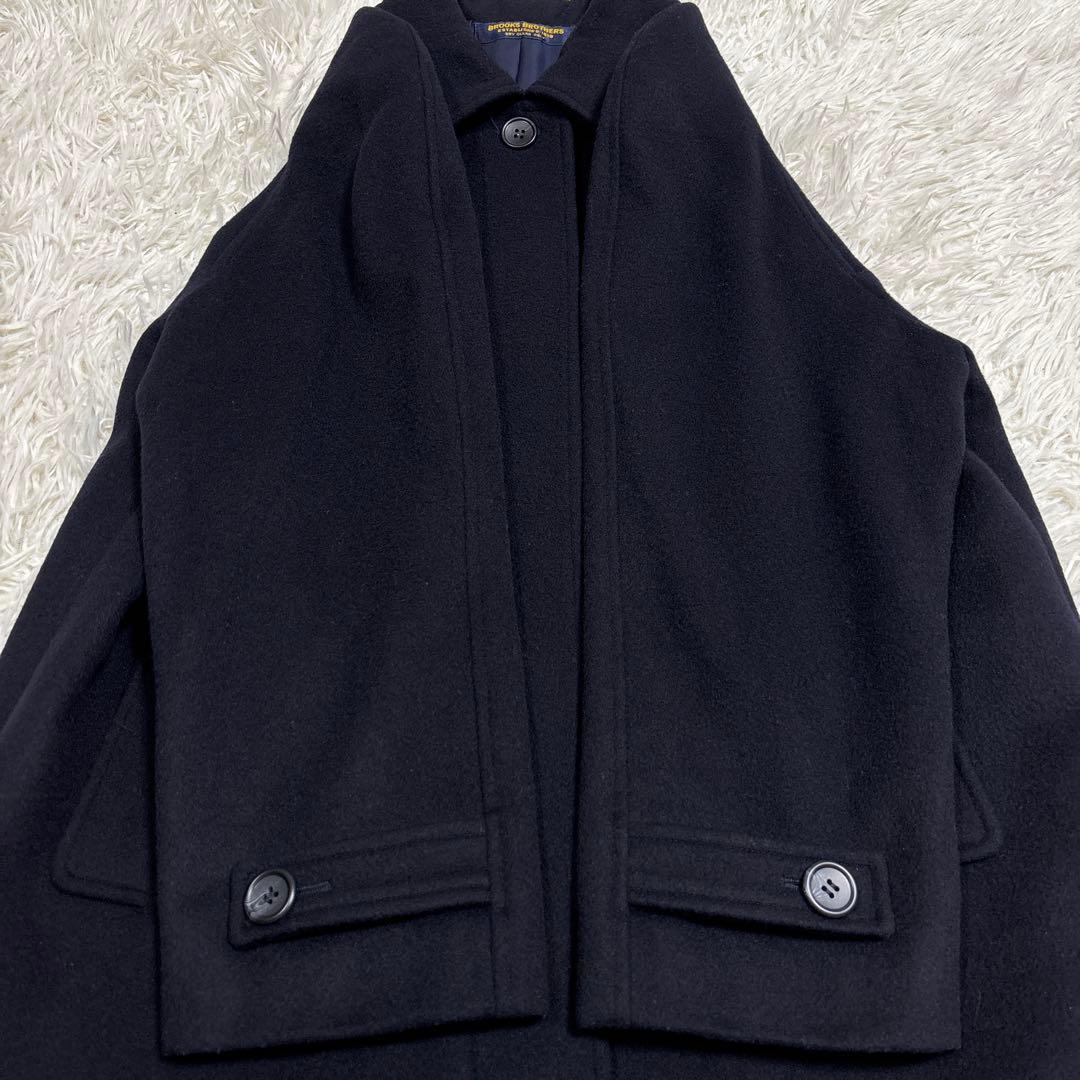美品✨BROOKS BROTHERS カシミヤ入り 比翼ロングコート M〜L相当