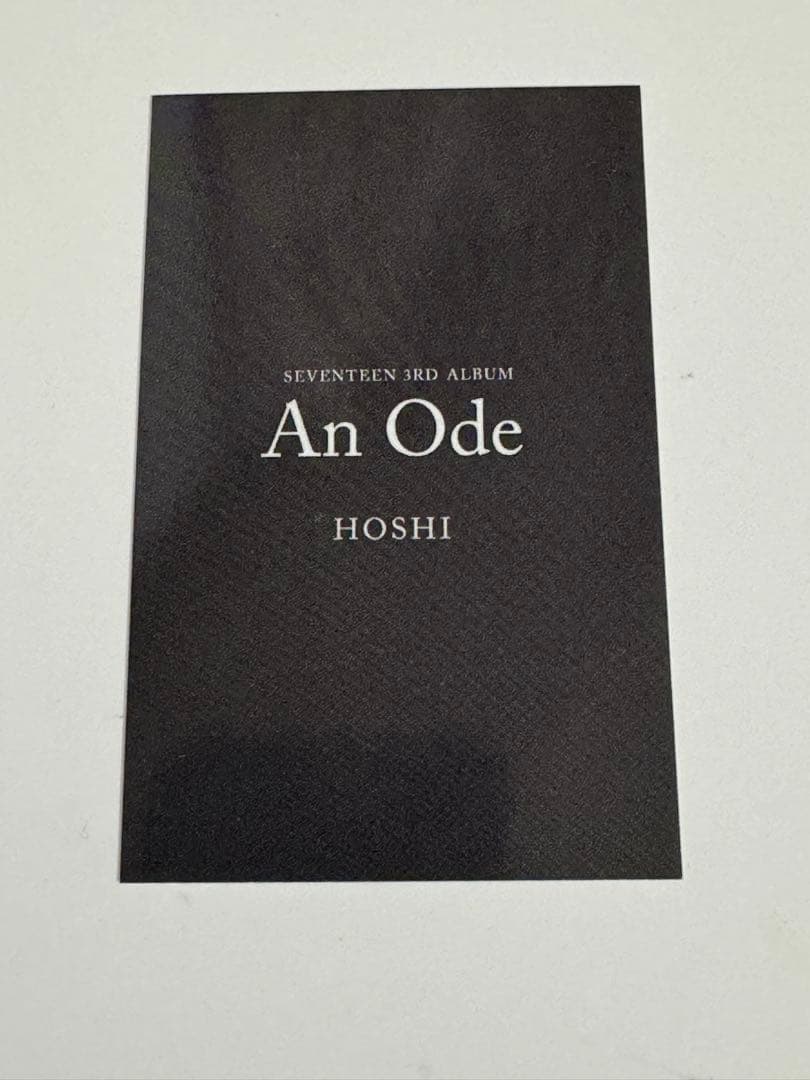 《レア》SEVENTEEN An Ode サイン会 ホシ トレカ
