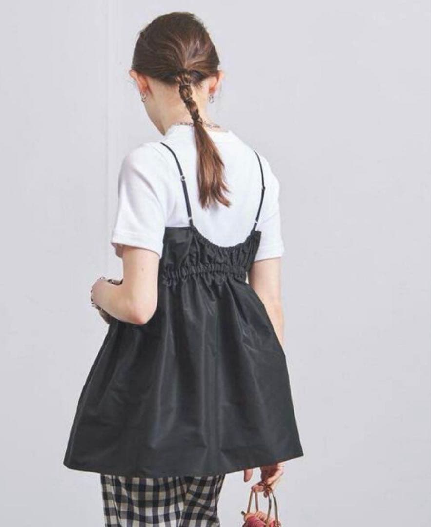 【美品】ユナイテッドアローズ　 P タフタ キャミソール