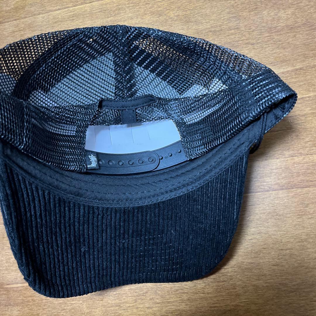 Stussy コーデュロイ トラッカーキャップ ブラック