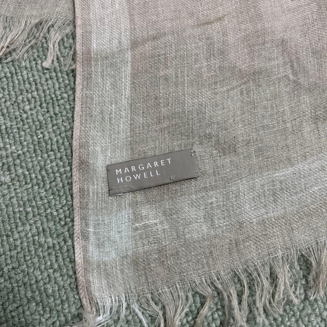 美品 MARGARET HOWELL リネン 超大判ストール ショール
