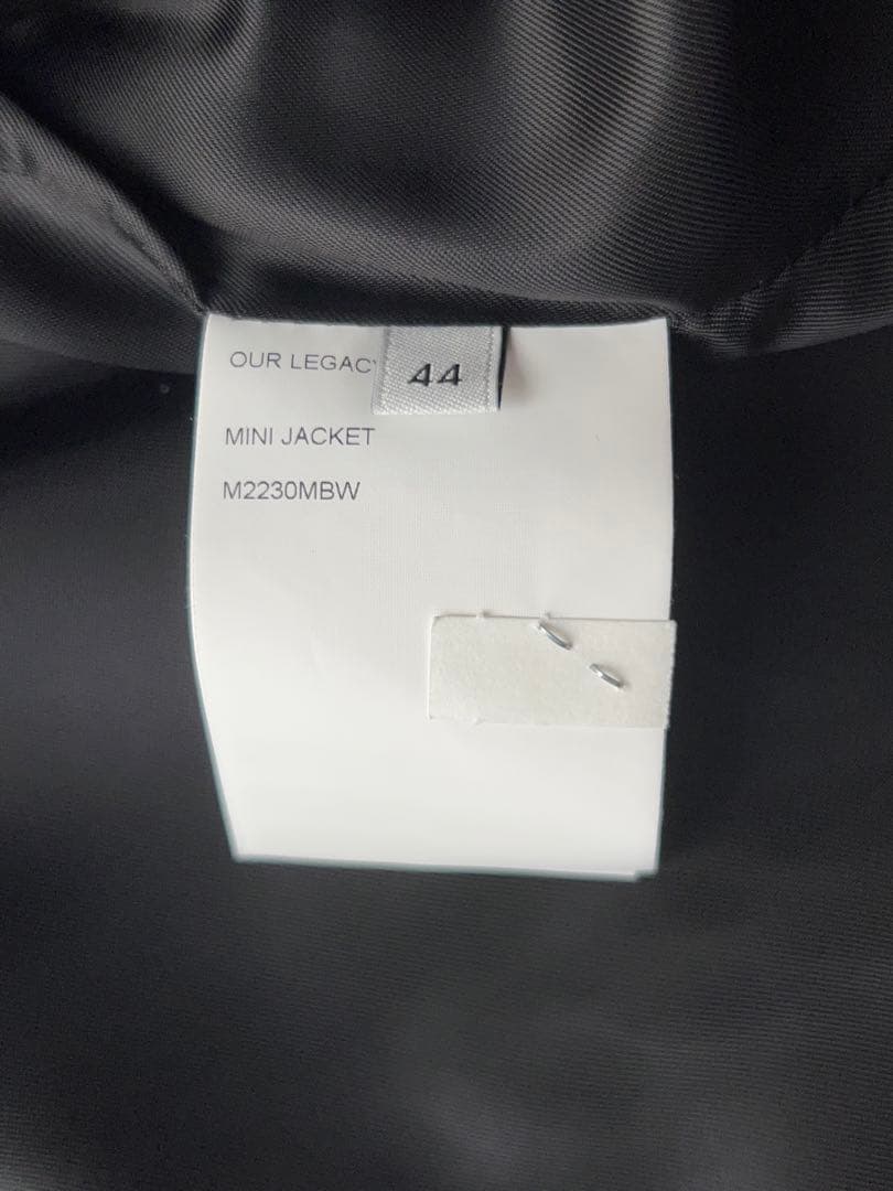 ジャケット・アウター our legacy mini jacket 44
