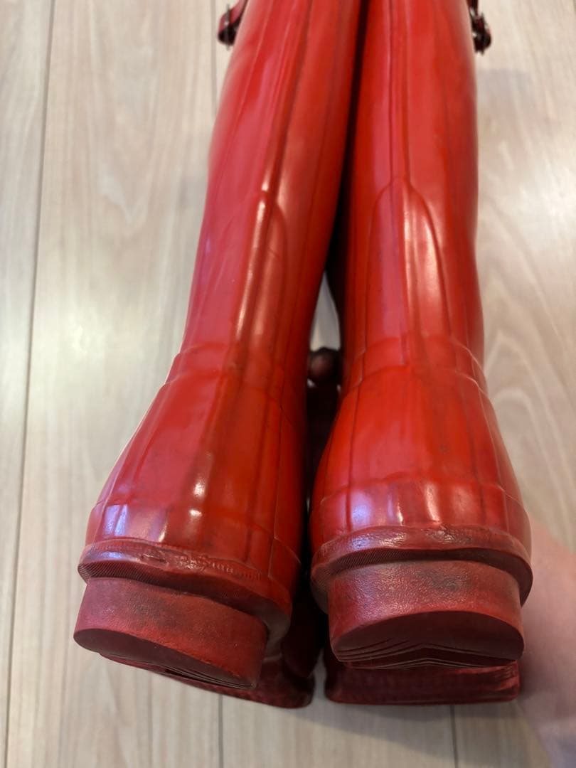 HUNTER ハンター　レインブーツ 25cm 赤
