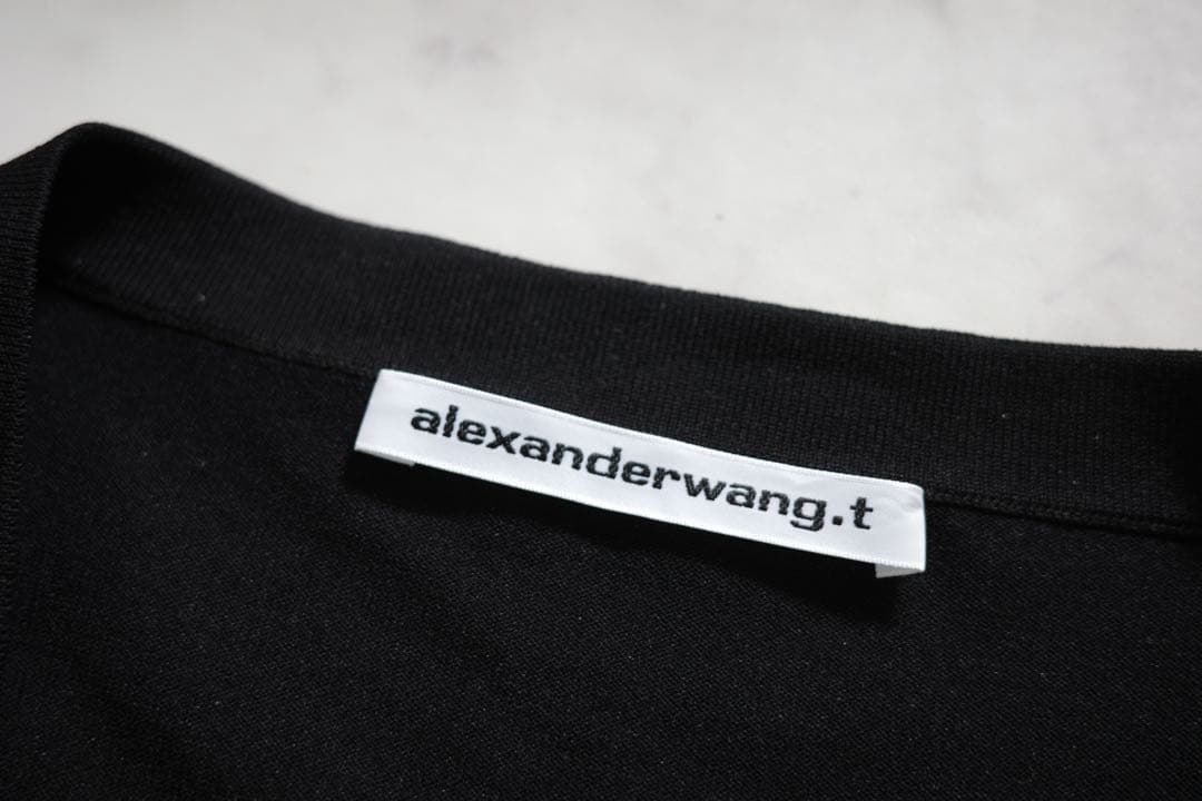 alexanderwang ロゴ入り 長袖クロップドトップ＆キャミソールセット